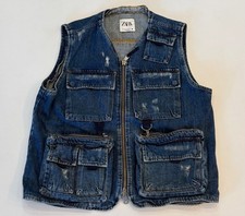 Damen zara ärmellose jeans - damen,