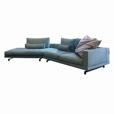 Molteni & C Wohnlandschaft Octave Bezug Stoff Wing WG243 Grau Grün 