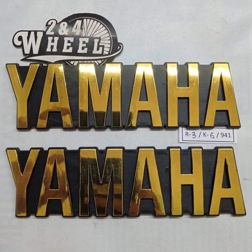 Gold gas tank emblem badges - gold,