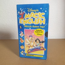 Disney's Magic English Nr. 1: Hello, Guten Tag! - VHS Video Kassette - Papphülle