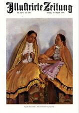 Ungarische Mädchen XL Kunstdruck 1906 Ferenc Paczka * in  Monor Ungarn Tracht