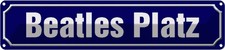 Blechschild 10x46 cm Beatles
