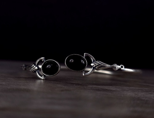 Armband silber sterling onyx - sterling,