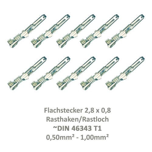 Flachstecker 8x0 8 - 10,