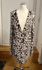 ✨ Oui Cardigan Gr. 38 | Leopardprint | Beige Braun | Feinstrick Strickjacke neu