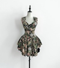 Vintage Baumwoll-Korsettkleid