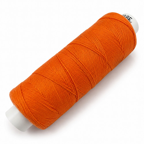 Orange jeansgarn 150m - orange, stark