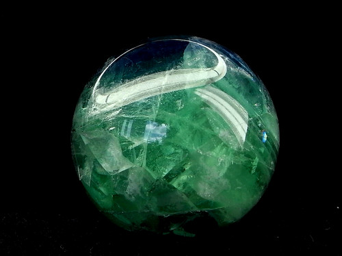 Regenbogen fluorit kugel ca - fluorit,