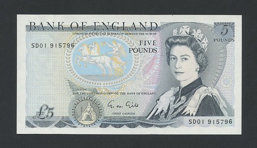 Bank england 5 schein - bank,