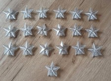 19 Acryl Deko Sterne Glitzer für Lichterkette Weihnachtsbaum Retro Weihnachten