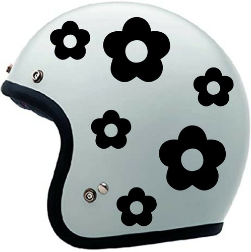 Aufkleber blumen helm - aufkleber,