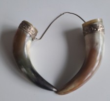 Trinkhorn Wikingerhorn 2er Set Vintage