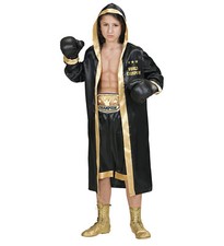Kinder Boxer Champion Umhang mit Gürtel, Hose, Handschuhe  - Box Set Kind