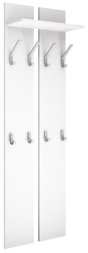 Wandgarderobe 160cm weiß - wandgarderobe,