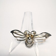 Brosche 800er Silber (gestempelt) Größe 45 x 20 mm mit Falter 3,24g