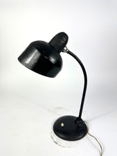 Antike Escolux Lampe 1930er Bauhaus Schwarz Schreibtischlampe Werkstatt Leuchte