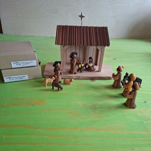 Ulmik krippefiguren mit stall - krippefiguren,