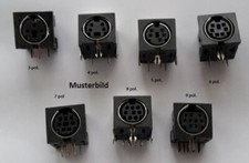 NoName, 1 Stück Mini-DIN-Einbaubuchse, 6pol, Print, unbenutzt