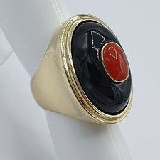 massiver Handarbeit Ring G -