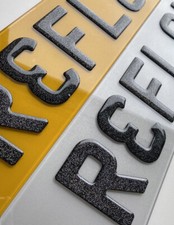 3D Gel Buchstaben - Glitter