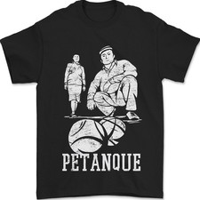 Petanque Spieler Boules Herren T-Shirt 100% Baumwolle