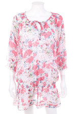 Garden Romantic Blouse Smok Details D 44 off-white light pink