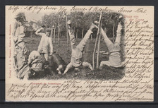 AK Gruss von der Senne, Kurzweil im Sennelager, 1900 #F070758