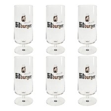 6x Bitburger Bierglas Tulpe
