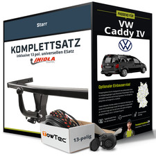 Anhängerkupplung starr für VW Caddy IV +E-Satz Kit NEU AHK