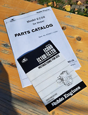 Betriebsanleitung & Ersatzteilliste Robin EC08D - Englisch