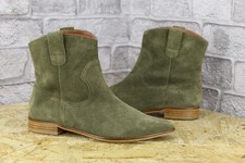 GRÜNE WILDLEDERSTIEFEL ZUM