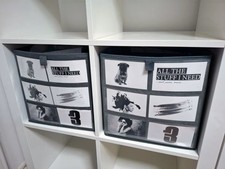 2x Fotobox Aufbewahrungsbox Fach Korb für Ikea Kallax Würfelregal