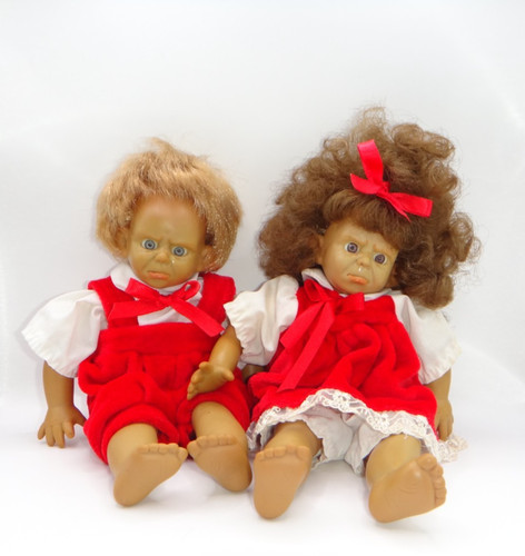 Vintage charakterpuppen paar - charakterpuppen,