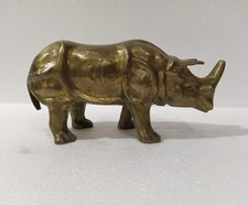 Metall Nashorn Statue Skulptur