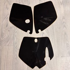 Dekorsatz Spoiler + Startnummerntafel für KTM 65 cc 2002-2006 schwarz