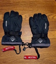 Hestra Gore-Tex  Junior 7 Finger Handschuhe Skihandschuhe für Kids Schwarz