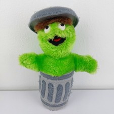 OSKAR ❤️ Sesamstraße Plüsch 1997 Stofftier 90'er Jahre 30cm Kuscheltier IGEL ❤️