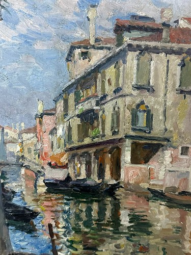 Antikes ölgemälde venedig - antikes,