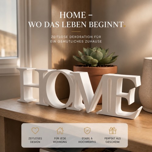 Home schriftzug deko - home,