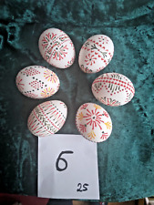 6 Stück sorbische Ostereier -