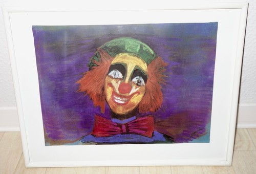 Bild clown hinter - hinter, glas