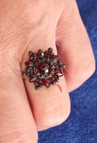 Granatring kein echtes gold - kein,