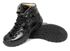 FINN COMFORT Garmisch Wandern Trekking Boots Knautschlack Leder schwarz NEU