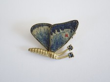 Brosche Petit Point Gobelin
