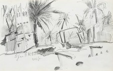 Stadtansicht mit Palmen