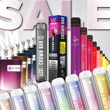 ELFBAR 600 800 CROWN BAR LOST MARY FLERBAR BM600 CRYSTAL  E-Zigarette E-Shisha