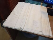 altes Damast-Tischleinen, Meterware/Muster,  15,00m x 1,30m, mit Zettel, selten