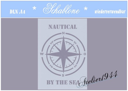 Schablone-Vintage-Shabby-A4-A3