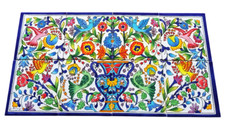 Aufwendig handbemalte Fliesen Fliesenbild Mosaikfliesen 30x60 Blumen Vögel Tiles