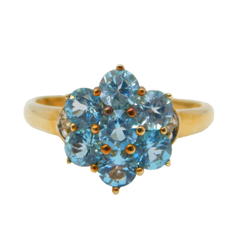 Cluster ring gelbgold - cluster-ring,